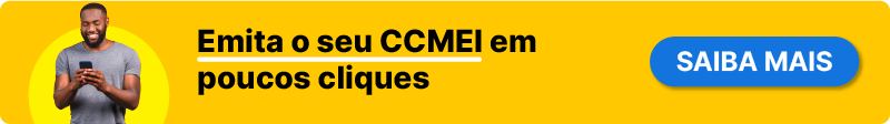 Banner com link para serviço de CCMEI da MEI Fácil