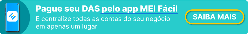 Banner com CTA para emitir DAS MEI pelo app MEI Fácil por Neon