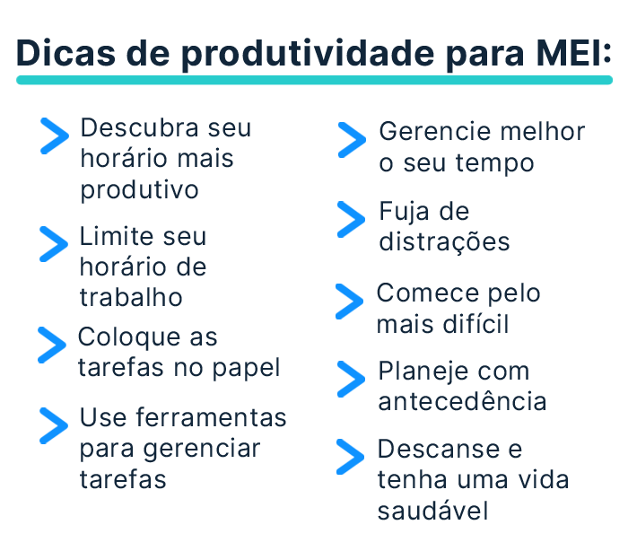Veja 9 dicas de produtividade para MEI