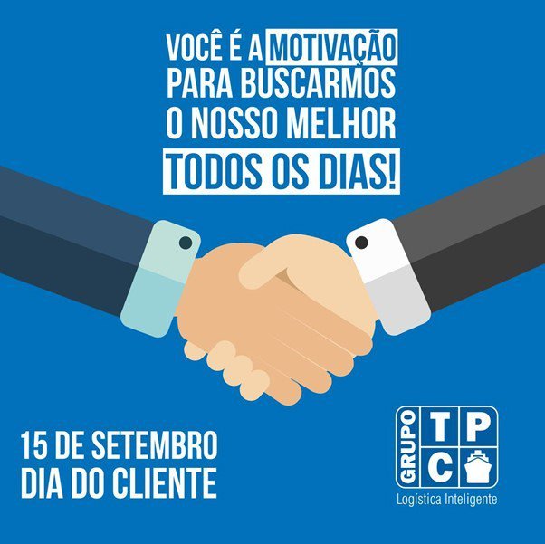 Imagem de promoção de Dia do Cliente do Grupo TPC